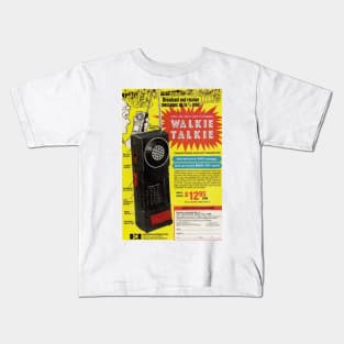 Vintage Walkie Talkie Ad Kids T-Shirt